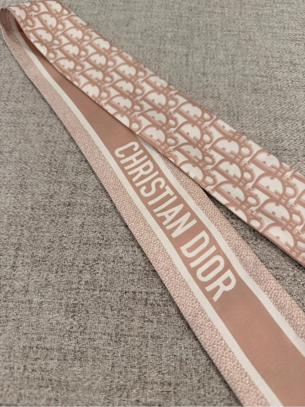 Dior Pink Silk ‘Mitzah’ Scarf